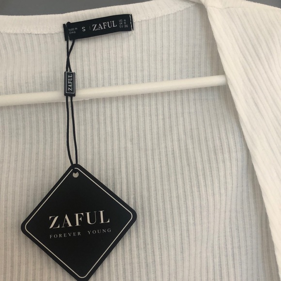 White tie up long sleeve! - Picture 3 of 5